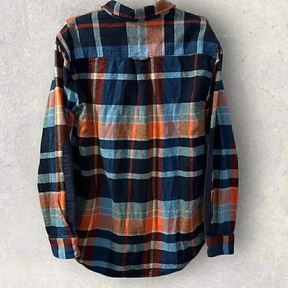Free Assembly Men's long sleeve flannel size Large, pockets and elbow patches - Picture 4 of 16